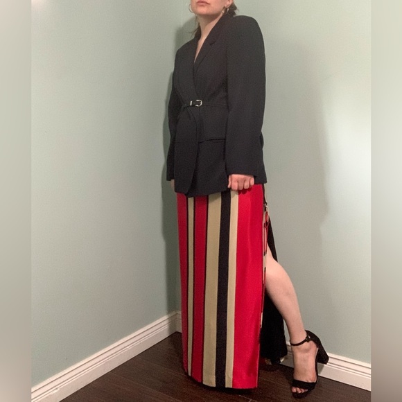VINTAGE silk maxi skirt - Picture 4 of 11